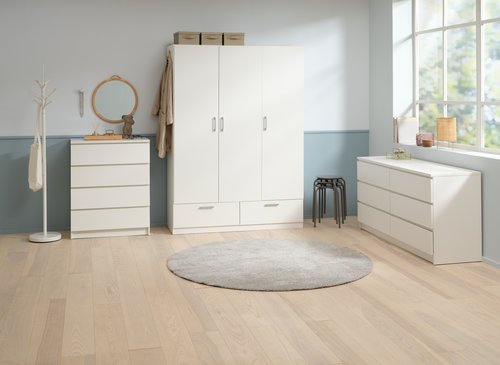 3+3 drawer chest LIMFJORDEN white