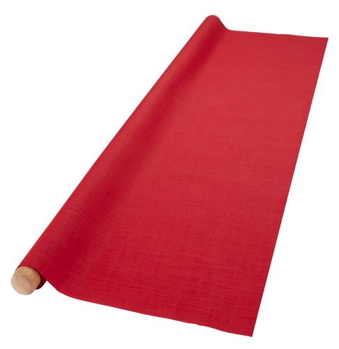 Coated tablecloth HJERTEGRAS 140 red