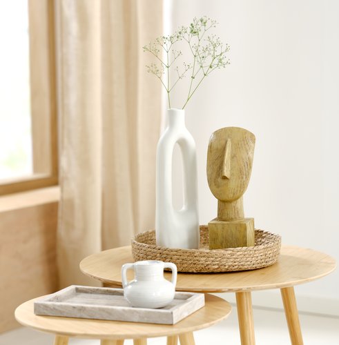 Skulptur ESKE B11xL10xH31cm ansikt