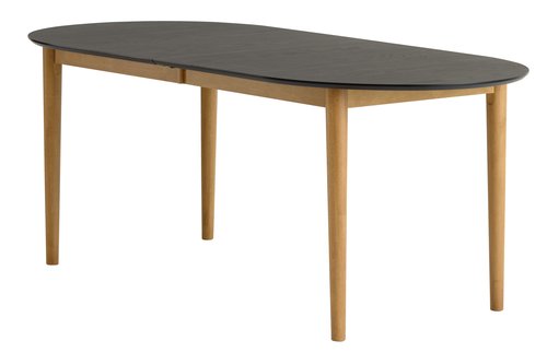 Jedálenský stôl EGENS 90x190/270 čierna