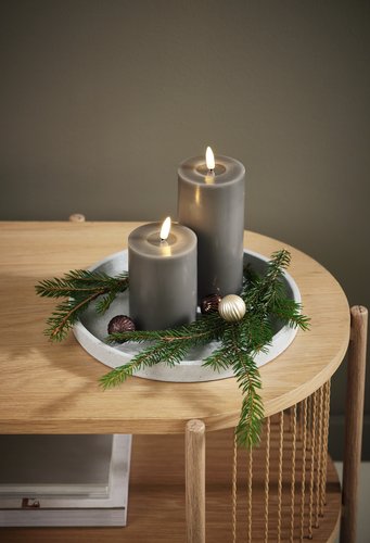 Set Di 4 Candele Artigianali Cereria Di Giorgio - Spirale Voluta, Altezza 30cm, Verde Vintage - Foto 4