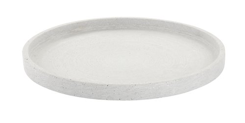 Decorative tray NISSE D25xH2cm grey