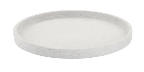 Vassoio Rotondo In Ceramica Effetto Marmo, 25 Cm – Per Organizzare Trucchi, Gioielli O Saponi In Bagno E Cucina