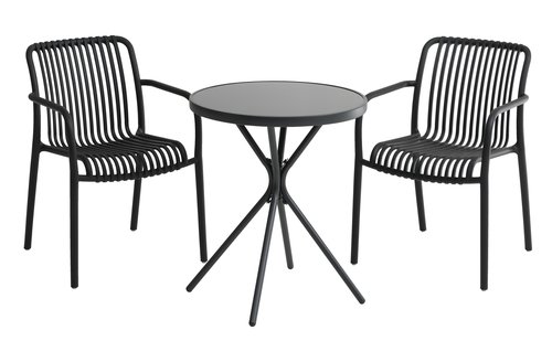 Mesa de balcón RADSTRUP Ø60 negro