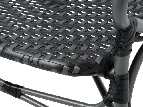 Chaise empilable SAKSBORG gris