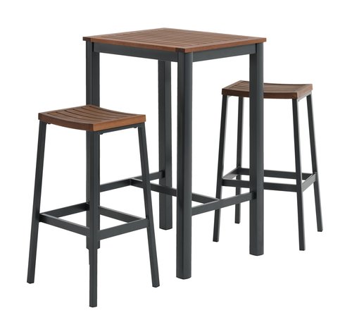 HOVMARKEN L70 table + 2 HOVMARKEN stool hardwood