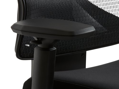 Gaming chair GERLEV w/ leg support black