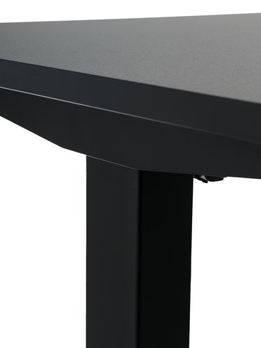 Höhenverstellbarer Schreibtisch SVANEKE 80x160 schwarz