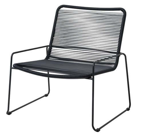 Krzesło wypoczynkowe BANDSBJERG S72xW74xG70 czarny