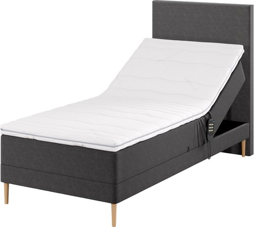 Tăblie de pat 90x125 H20 simplă Gri-41