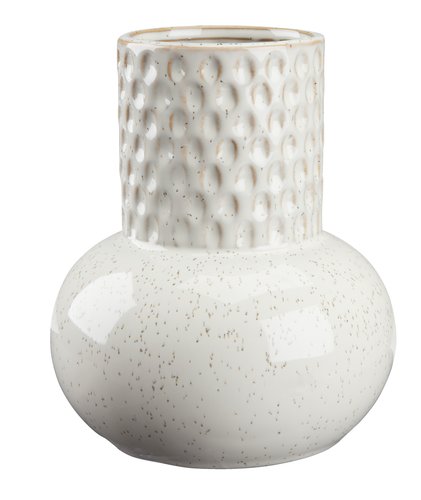 Vase INGBERT Ø15xH18cm hvid