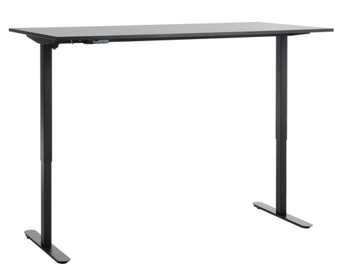 Höhenverstellbarer Schreibtisch SVANEKE 70x140 schwarz