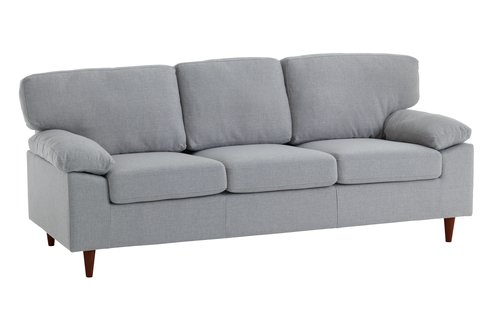 Sofa GEDVED 3-Sitzer hellgrau
