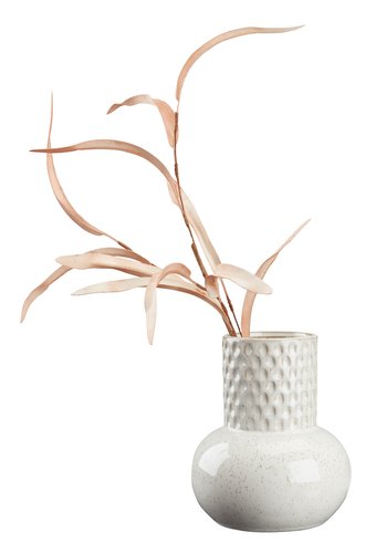 Vase INGBERT Ø15xH18cm hvit