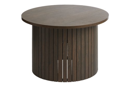 Τραπέζι μέσης SPODSBJERG Ø67 σκούρα χρωματισμένη δρυς