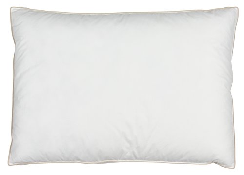 1 cojín de plumón | Almohada de 3 cámaras | Relleno de 1400 Gramos | Funda  100% algodón | Almohada de 80 x 80 plumón | Almohada de Plumas, sin