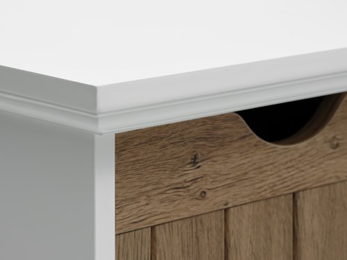 3 drawer chest OLDEKROG oak colour/white