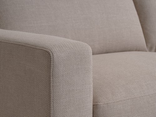 Sofa TORNEMARK chaise longue beige fabric