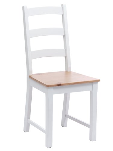 Cadeira de jantar VISLINGE natural/branco