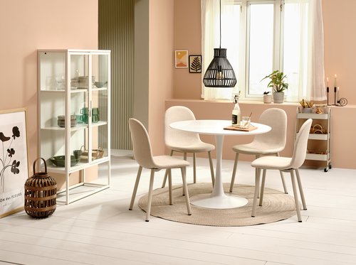 Dining table RINGSTED D100 white