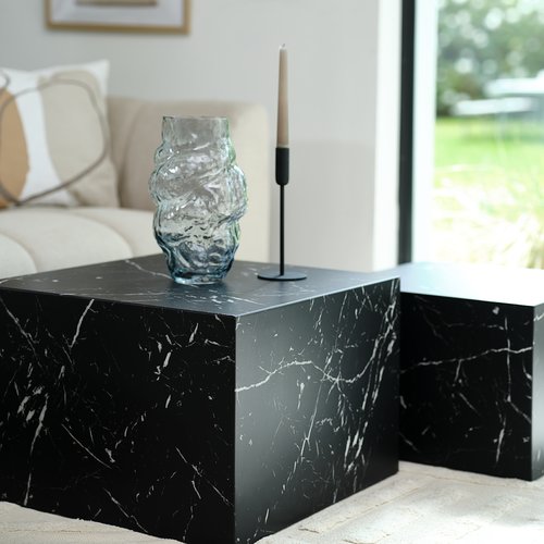 Candlestick OLAV D9xH24cm black JYSK