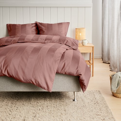 SatinBettwäsche BARBO 135x200 taupe JYSK