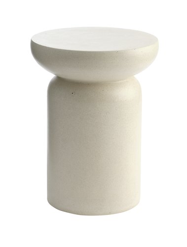 Hjørnebord LYDUM Ø34 grå/beige fibercement