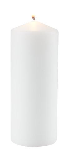 Świeca TORALF Ś8xW20cm biały