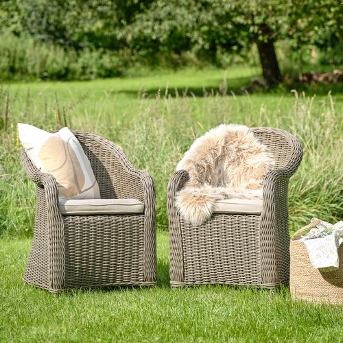 Garden chair GAMMELBY grey JYSK