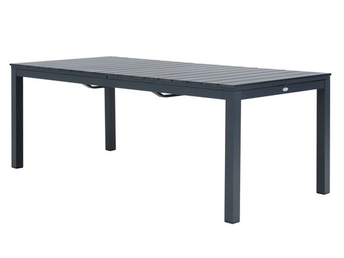 Záhradný stôl VATTRUP Š95xD206/319 čierna