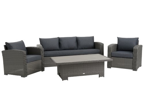 Lounge set VEMB 5-seater grey