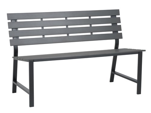 Garden bench KLINT W125xD58 grey