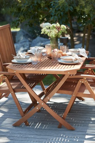 Table de jardin FEDDET l86xL150 eucalyptus | JYSK