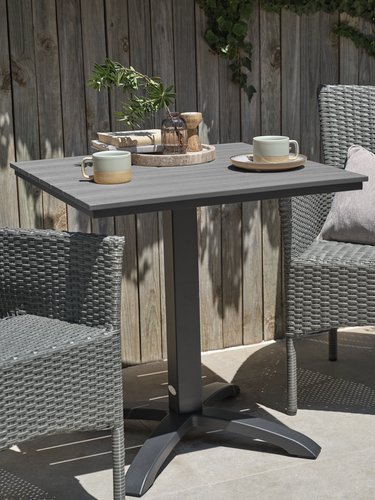 Bistro table HOBRO W70xL70 grey