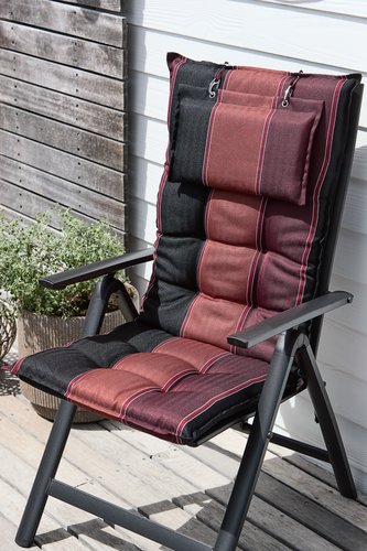 Cuscino da esterno per sedia reclinabile AKKA rosso