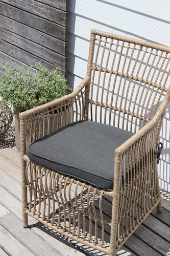 Μαξιλάρι κήπου γ/κάθισμα καρέκλας UDSIGTEN σκούρο γκρι
