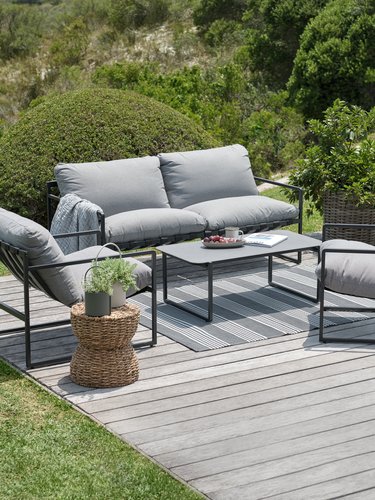 LoungeSet RISVEDEN 4 Personen grau JYSK