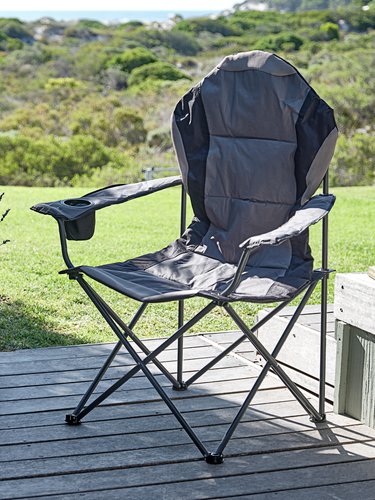 Chaise de camping HOLMDALEN gris