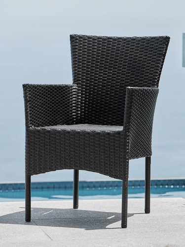Stacking chair AIDT black