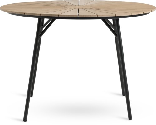 Baštenski stol RANGSTRUP Ø110 natur/crna