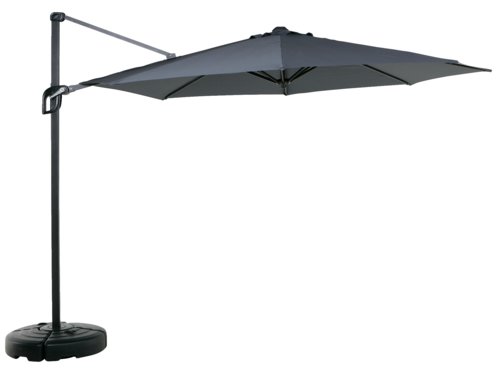 Parasol déporté TRONDHEIM Ø300 gris