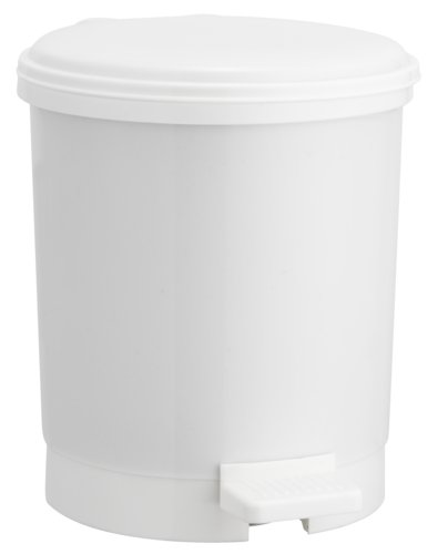 Balde lixo c/pedal UTBY 3L plástico/brco