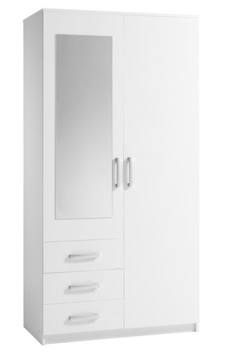 Armoire VELLERUP 101x200 combi blanc