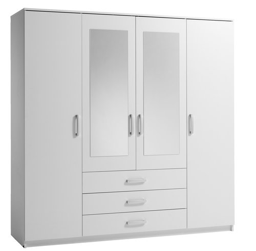 Kleiderschrank VELLERUP 200x200 weiß