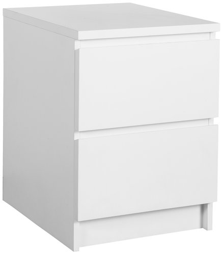 Bedside table LIMFJORDEN 2 drawers white