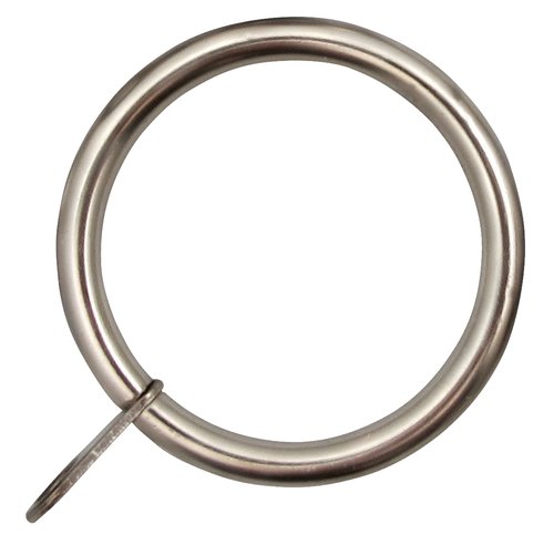 Curtain rings PRESTINE pack of 8 silver