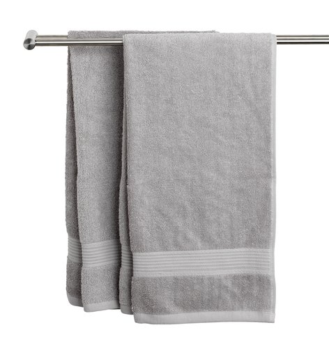 Μεγάλη πετσέτα μπάνιου KARLSTAD 100x150 ανοιχτό γκρι