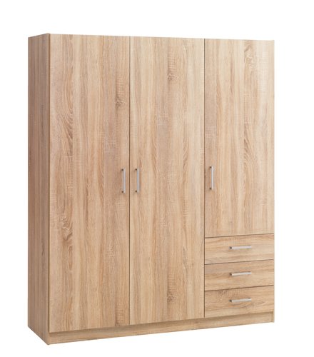 Wardrobe HAGENDRUP 144x176 combi oak