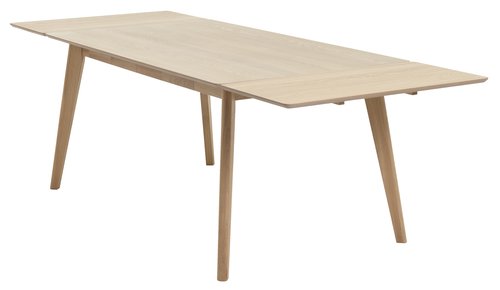 Dining table KALBY 90x160/250 light oak