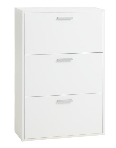 Shoe cabinet BAGENKOP 3 comp. white